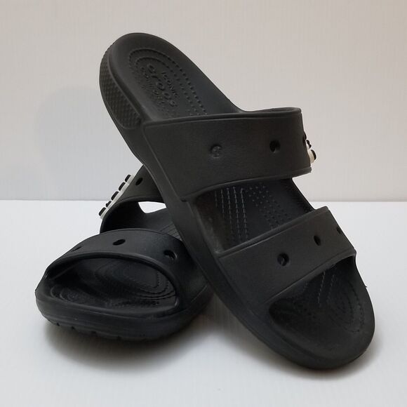 CROCS Classic Slide Sandal Size Men 7 Women 9 Black Double Strap Slip On 206761 main image 8